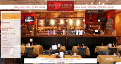 Desktop Screenshot of cafemadridcontinental.com