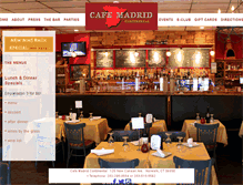 Tablet Screenshot of cafemadridcontinental.com